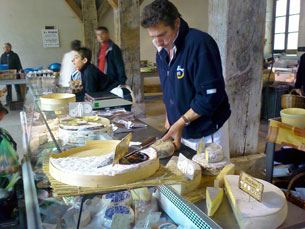 Auxonne; The local Friday Market.