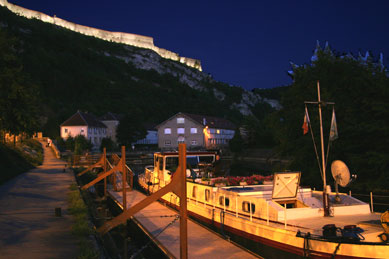 Besancon at night.