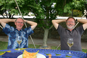 Chalons-en-Champagne; Relaxing on-deck.