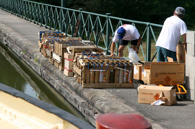 Digoin - Bastille Day in 2010.