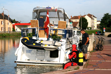 The diver at Paray-le-Monial in 2010.