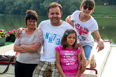 Fassenet family in Liverdun in August 2013.