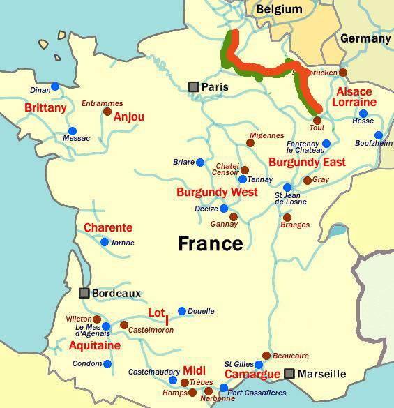 Histoire d'Eau - plan/actual route for 2014; France2014-001.jpg