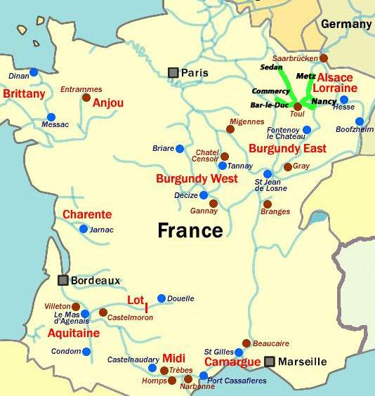 Histoire d'Eau - plan/actual route for 2016; France2016-001.jpg