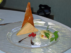 Germigny; A selection of courses from the GONFALON restaurant.