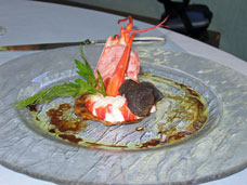 Germigny; A selection of courses from the GONFALON restaurant.