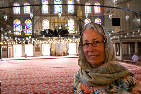 Turkey: Istanbul in July 2013. The Blue Mosque - or the Sultahnamet Mosque.