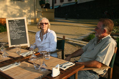 Jean at the restaurant in St Leger in 2010.