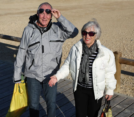 John & Michelle from Le Gannet in port in Toul in May 2013.