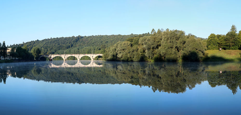 Liverdun: A tranquil spot on the Moselle river in 2013.