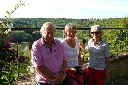 Liverdun: Above the Moselle river with Juliet & David in 2013.