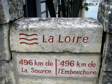 The mid-point of the Loire River.