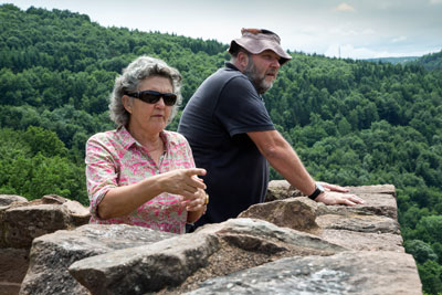 Mark and Lesley in Lutzelbourg in June 2013.