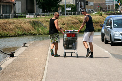 Paray-le-Monial in 2010 - The Boys walking to the Atlantic coast for charity.