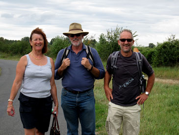 Walking to Pouilly-sur-Loire in 2010.