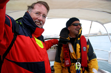 Sailing in Portugal in 2010.