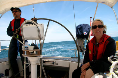 Sailing in Portugal in 2010.