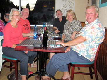 St-Leger - Dinner with Deb & Rod, and David & Juliet [taking photo] in 2010.