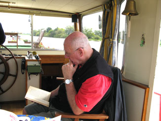 The crew on the Saone in 2010.