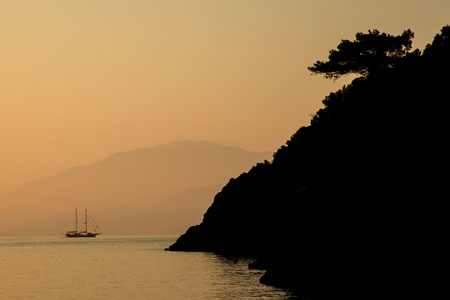 Turkey: sailing on Alma with Helen & Iain in July 2013.'