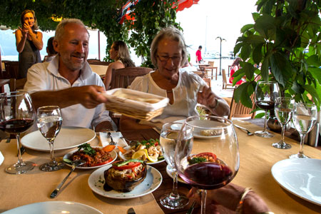 Turkey: sailing on Alma with Helen & Iain in July 2013.